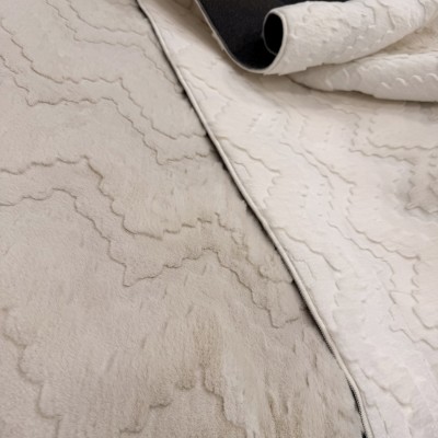 Kилим изкуствена заешка кожа 3Д , НАЛИЧЕН В БЯЛО И В БЕЖОВО