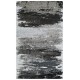 Килим в черно и сиво, модерен дизайн, абстрактен десен