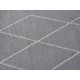 Сив килим с ромбоиди, съвременен дизайн